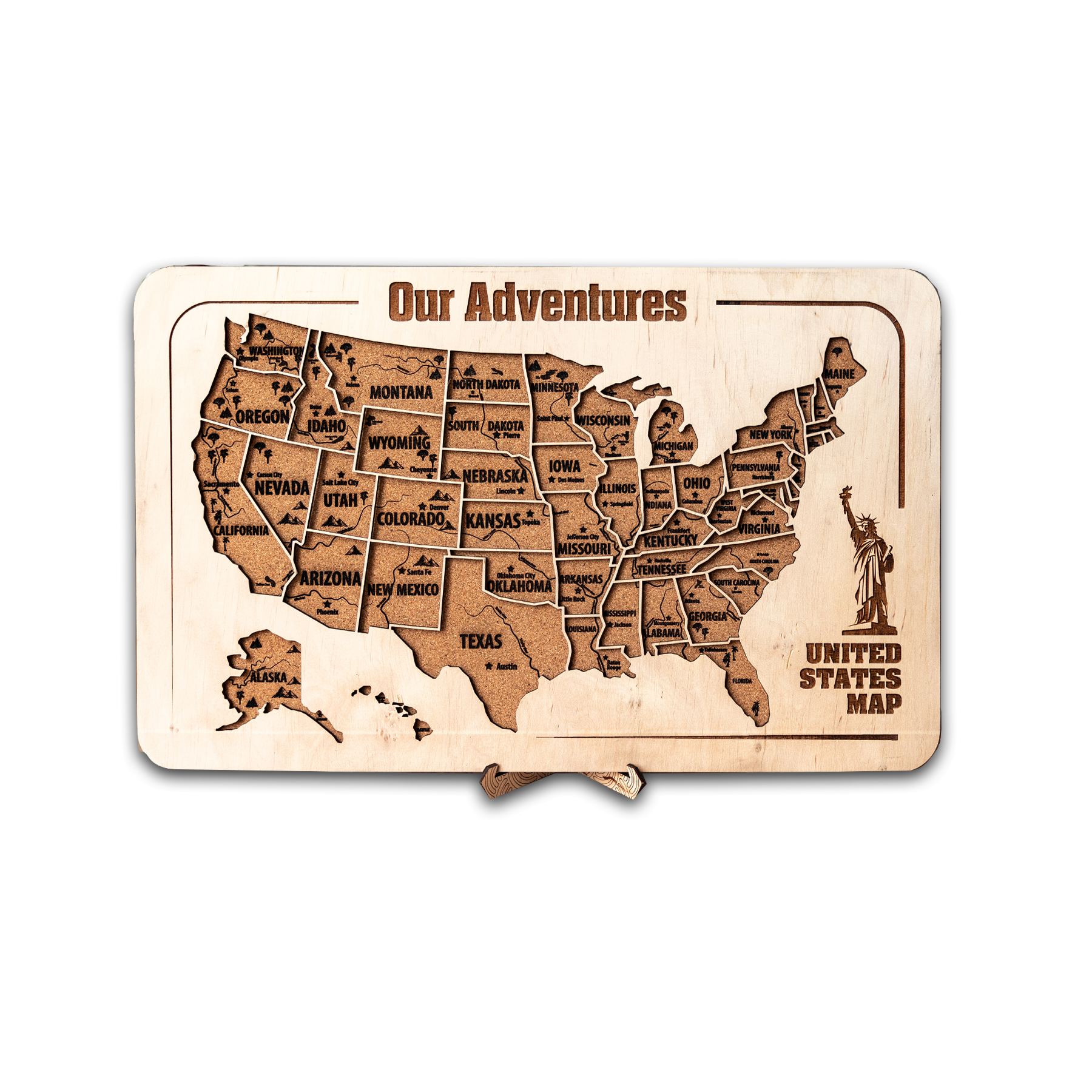 USA Map board