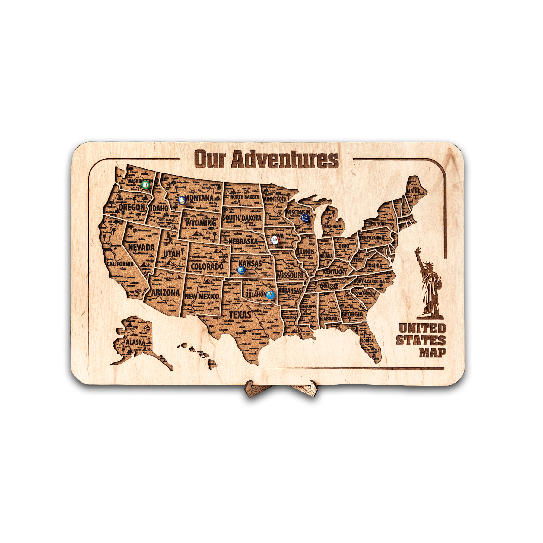 USA Map board