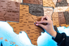 USA Wooden Map LED