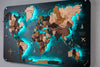 Levitate Wooden World Map