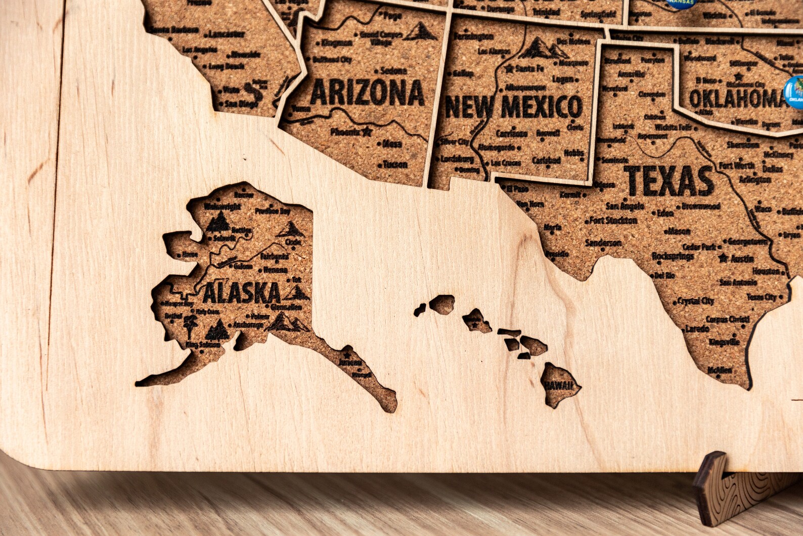 USA Map board